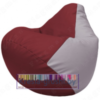 Бескаркасное кресло мешок Груша Г2.3-2125 (бордовый, сиреневый)